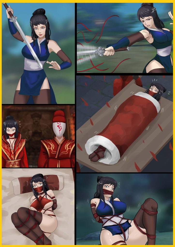 《性感侠女——魔教抢婚》诡异的魔教绑架武功高强的女侠 层层拘束 诡异的缚婚成亲-5元站