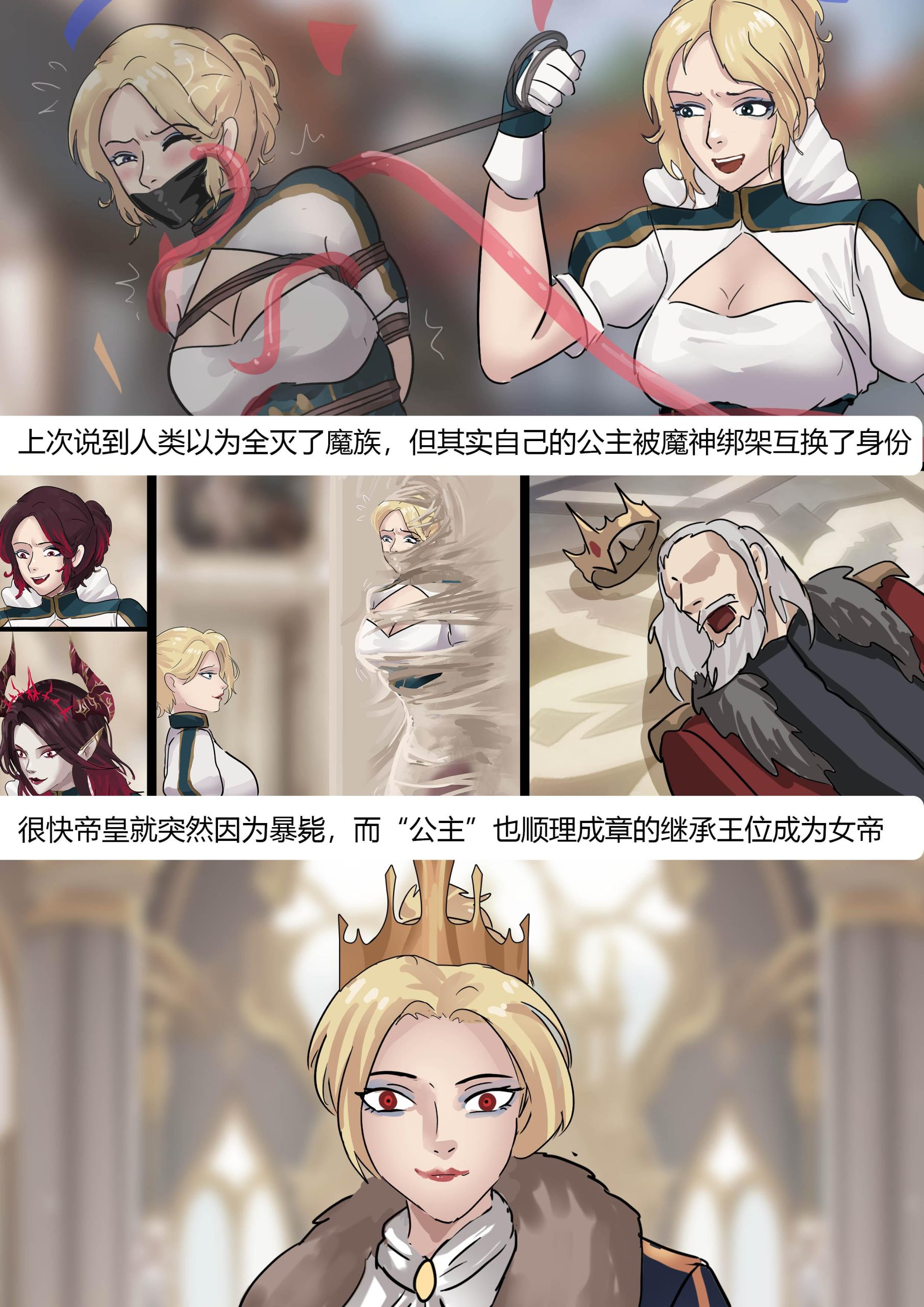 图片[2]-[King]《强大魔王中陷阱——帝国篇01 》超多皇家贵族的伪装拘束 整个皇宫变成魔窟 拘束玩法多到奢侈！超人气系列精彩继续！ - 5元站-5元站