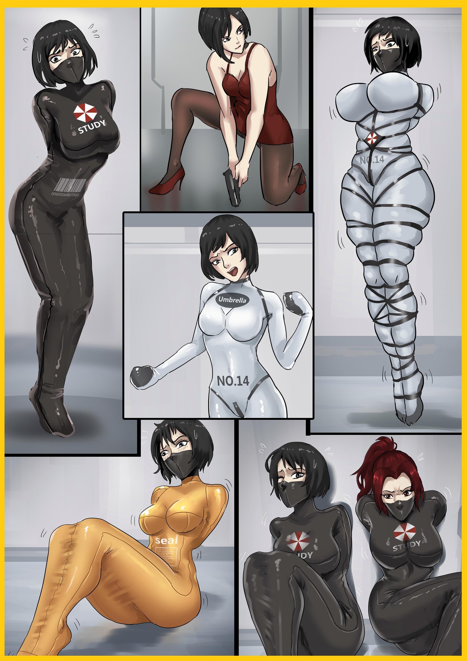 图片[1]-[King]《生化危机——绝美全包女囚01》多层捆绑 超完整复杂捆绑过程 多种复合捆绑方式 - 5元站-5元站