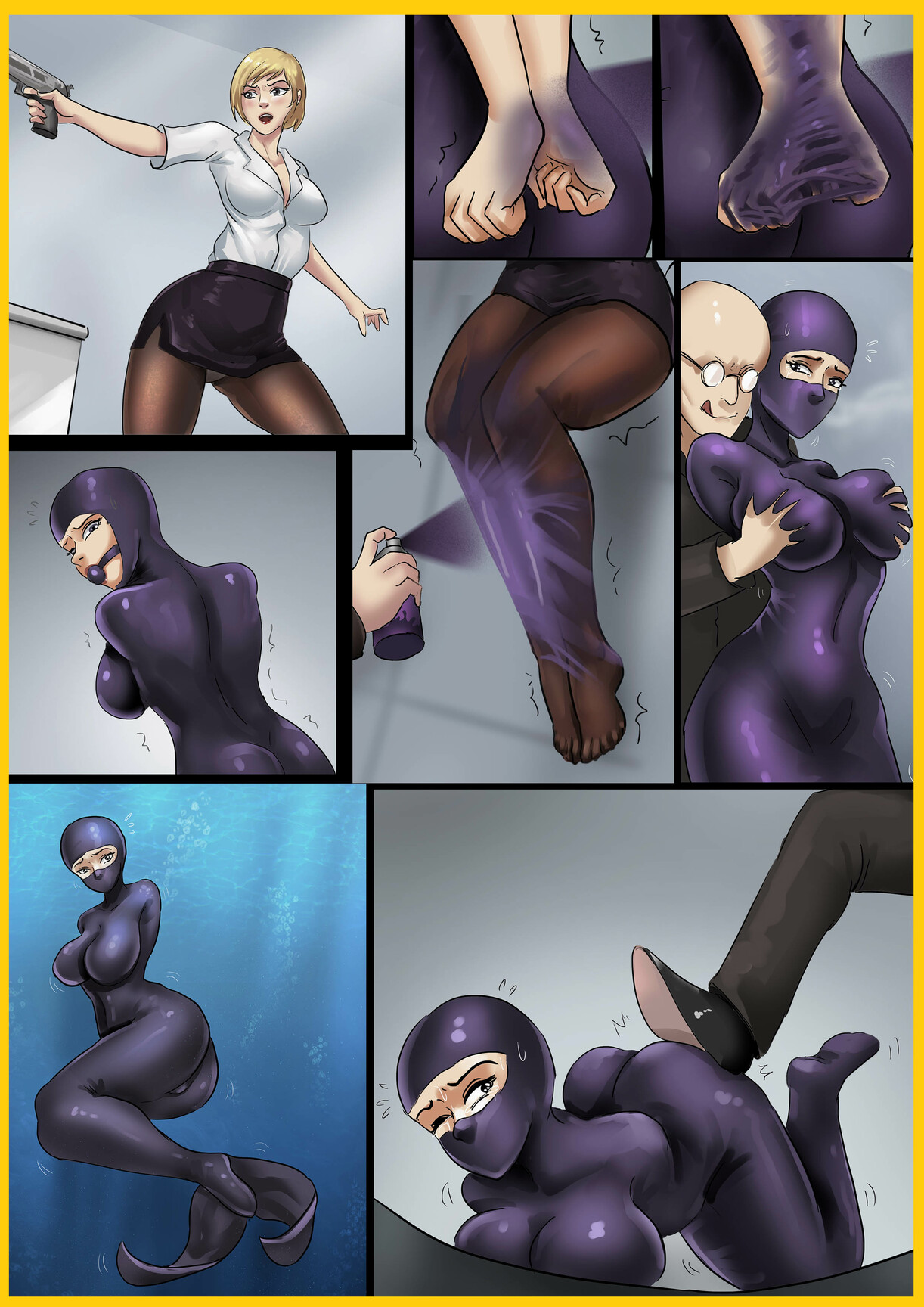 图片[1]-[King]《人造美人鱼》超经典改造文 彩漫每个步骤完全还原 美丽诱人的乳胶全包美女 - 5元站-5元站