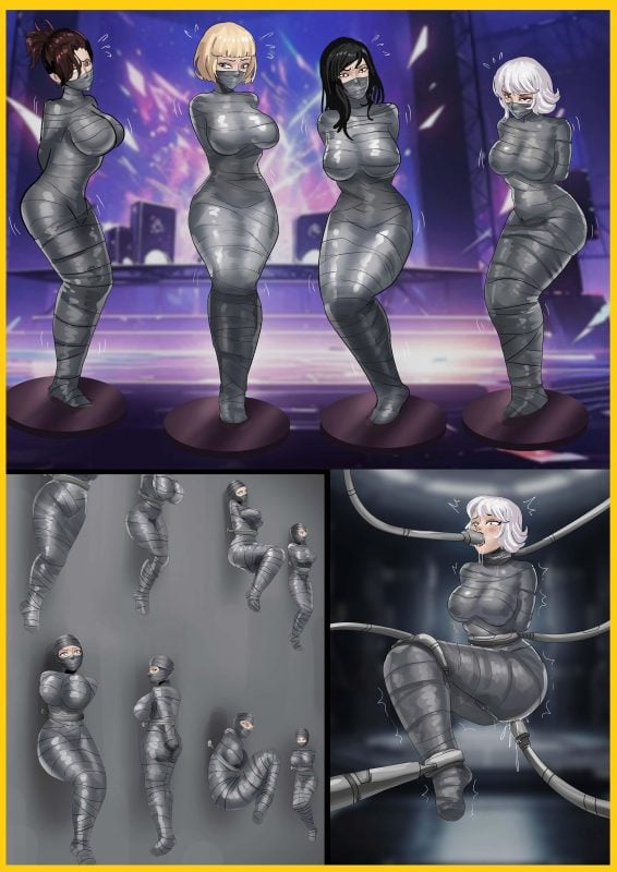 [King]《超模女团被绑架成木乃伊02-身陷魔窟 》性感女团被绑架到绑匪秘密基地 被肆意玩弄绑架玩弄-5元站