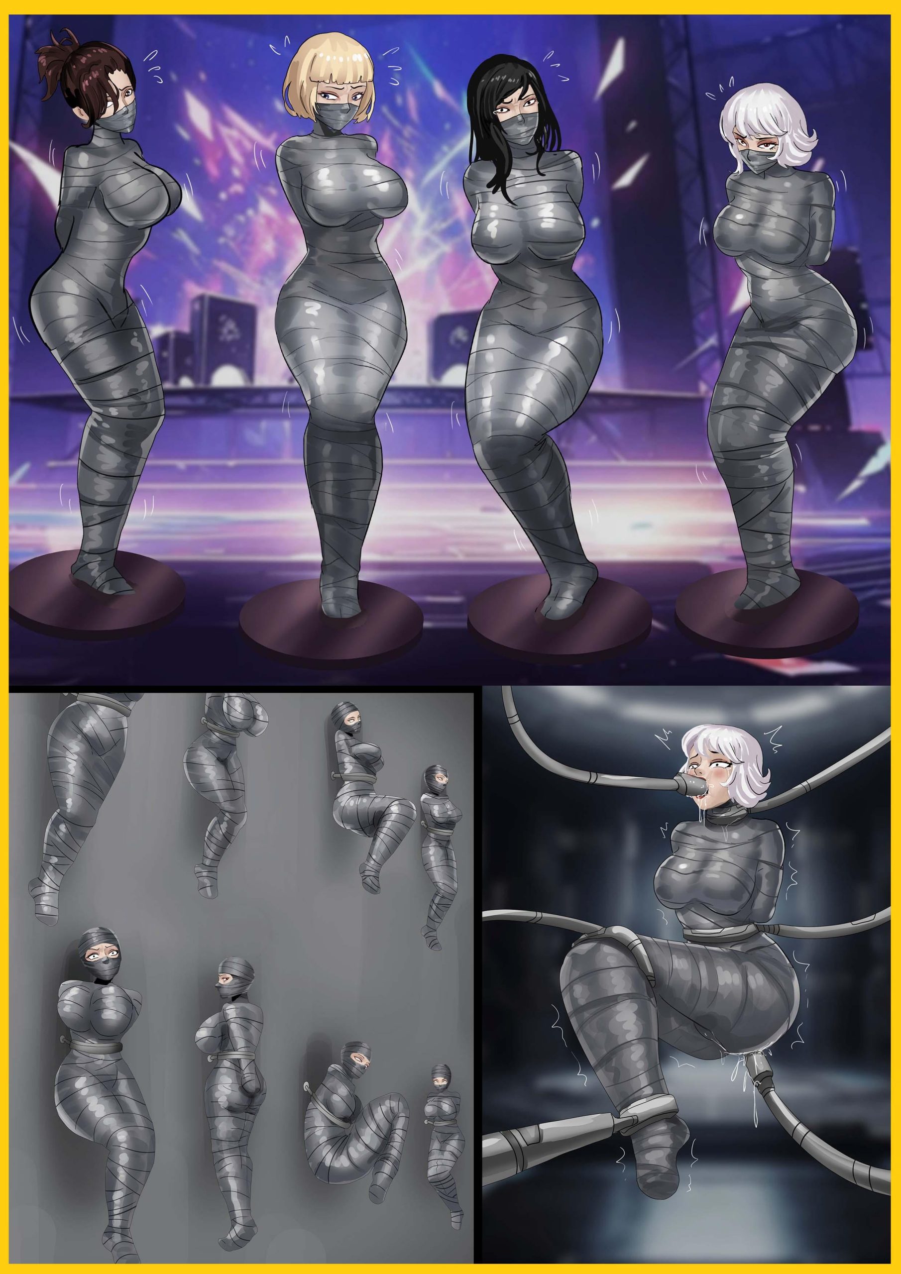 图片[1]-[King]《超模女团被绑架成木乃伊02-身陷魔窟 》性感女团被绑架到绑匪秘密基地 被肆意玩弄绑架玩弄 - 5元站-5元站