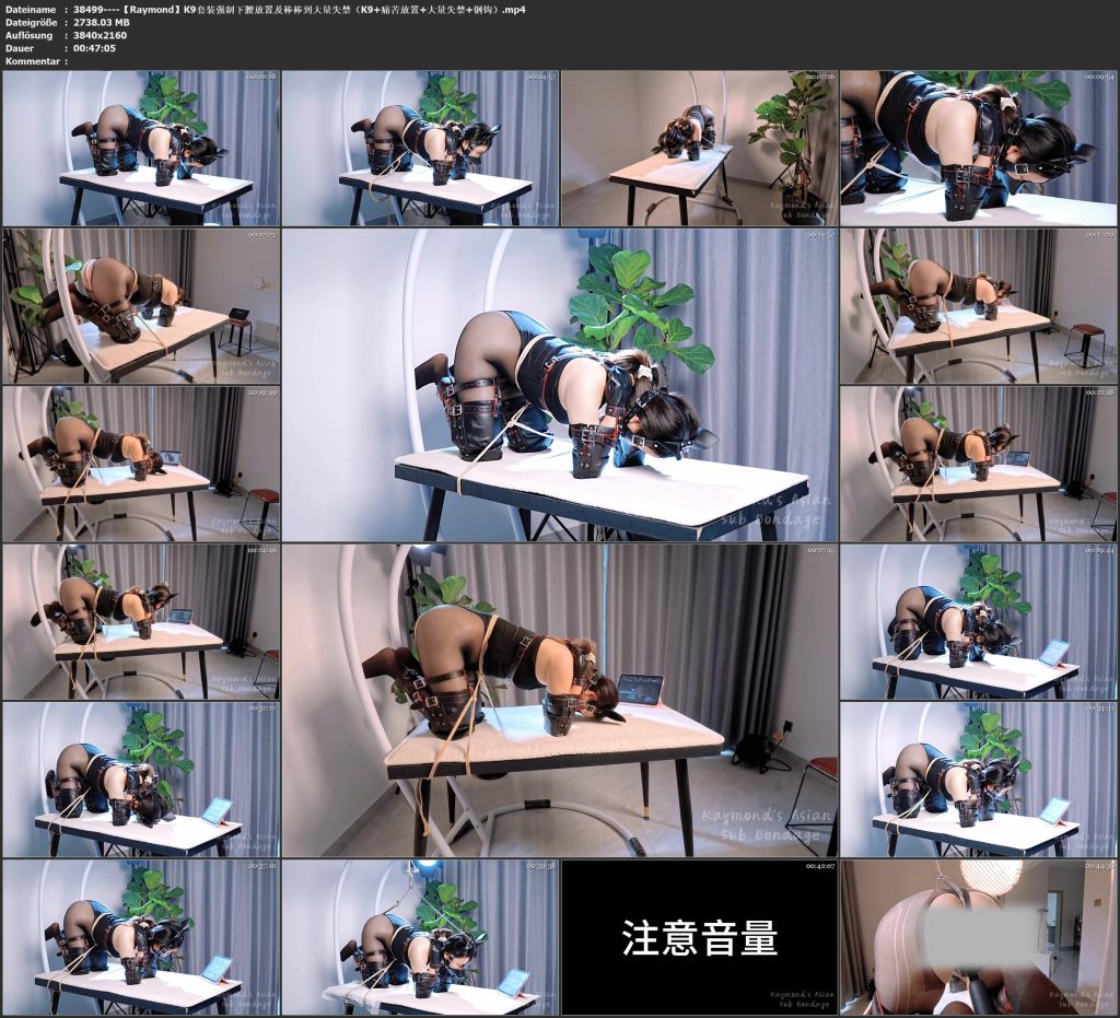 图片[4]-【Raymond】K9套装强制下腰放置及棒棒到大量失禁（K9+痛苦放置+大量失禁+钢钩）-视频-5元站