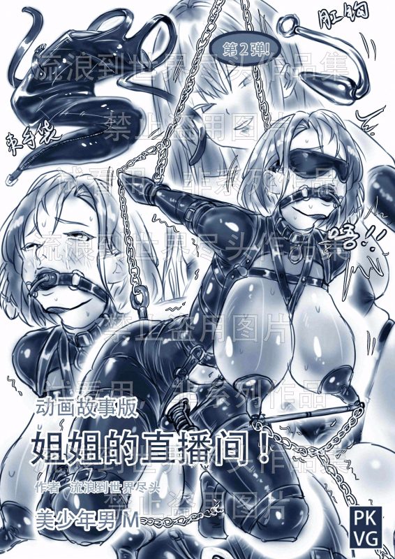 [流浪到世界尽头]《姐姐的直播间！》第二弹！手绘动画故事版，姐弟的特殊关系，伪娘变装，乳胶衣BDSM！ - 5元站-5元站