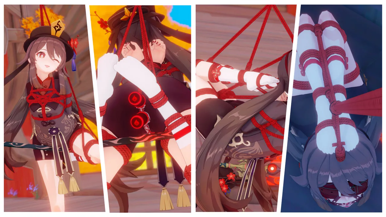 图片[1]-[bazy] 胡桃 火蝶囚于蛛网之上+裸足版 [已修复] - 5元站-5元站