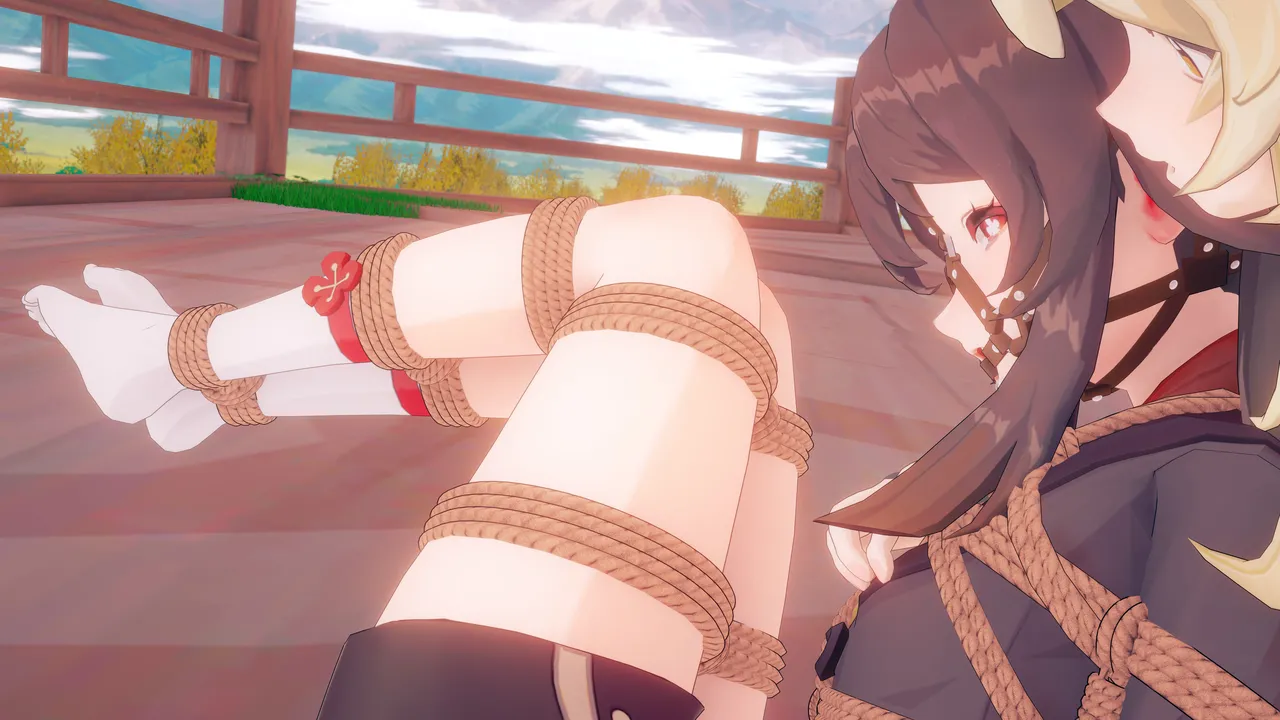 图片[2]-[bazy] 胡桃 火蝶囚于蛛网之上+裸足版 [已修复] - 5元站-5元站