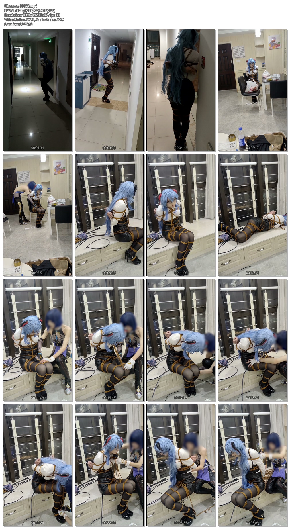 图片[2]-【此间鸽者】甘雨秘书cos紧缚外出 - 视频-5元站-视频-5元站