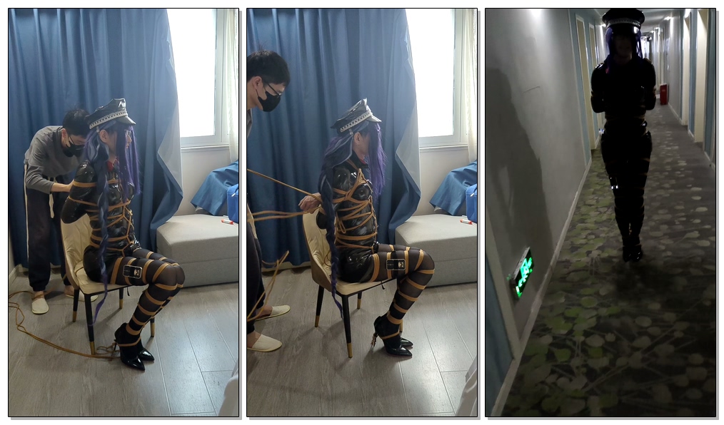 图片[1]-【鸽】雷电将军cos搜查官，被全身紧缚在酒店外出 - 视频-5元站-视频-5元站