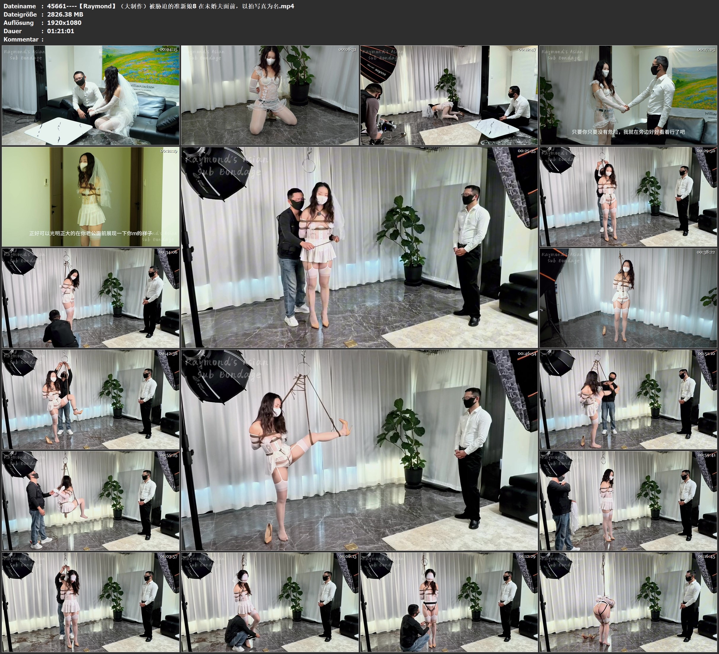 图片[4]-【Raymond】（大制作）被胁迫的准新娘8: 在未婚夫面前，以拍写真为名，一边被TJ一边被拍，还不敢表现的太痛苦（80多分钟/精品剧情/多轮TJ/无内秒潮/13cm高跟/原味内裤堵嘴/夫前/超紧股绳 - 视频-5元站-视频-5元站