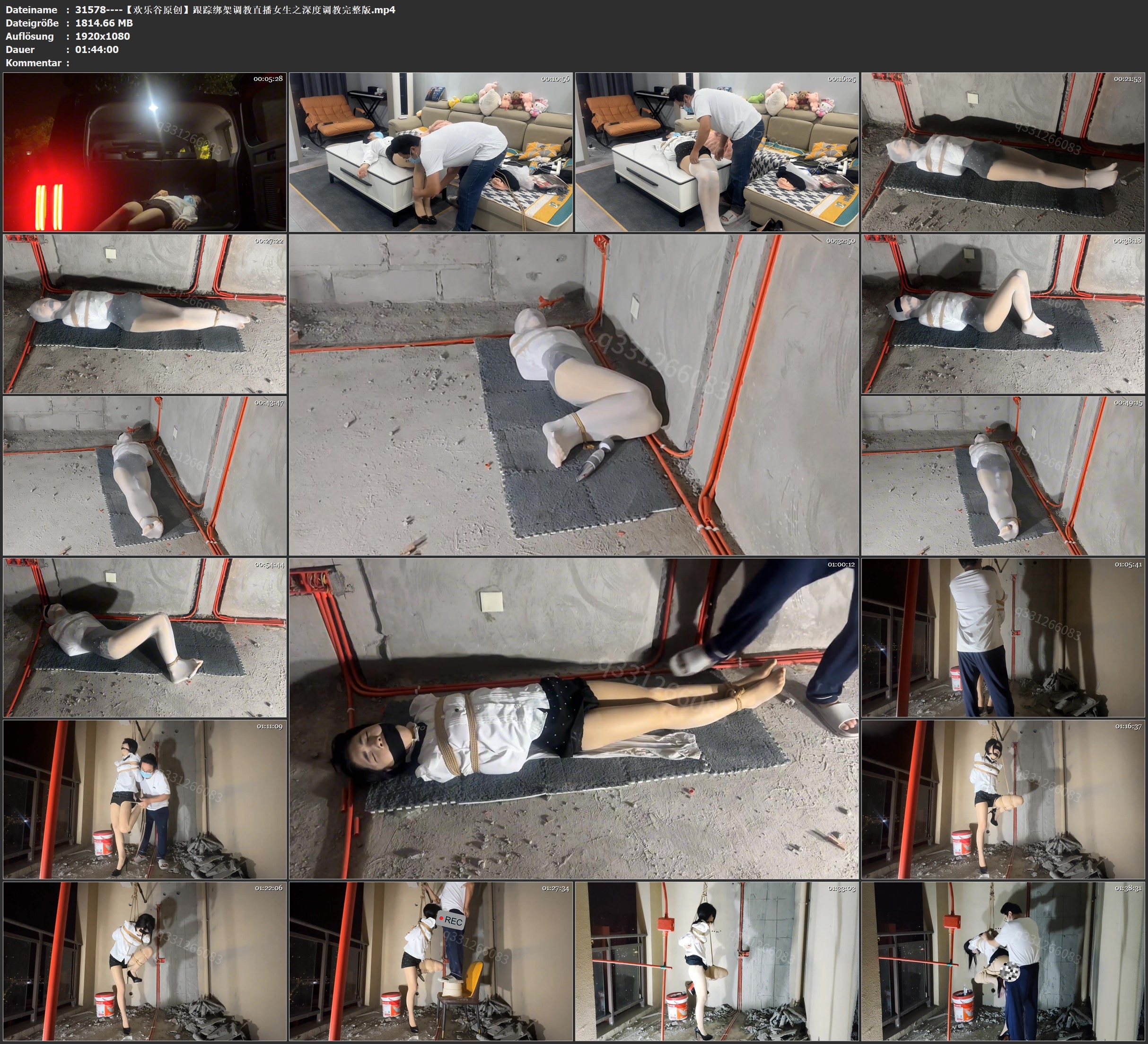 图片[3]-【欢乐谷原创】跟踪绑架调教直播女生之深度调教完整版 - 视频-5元站-视频-5元站