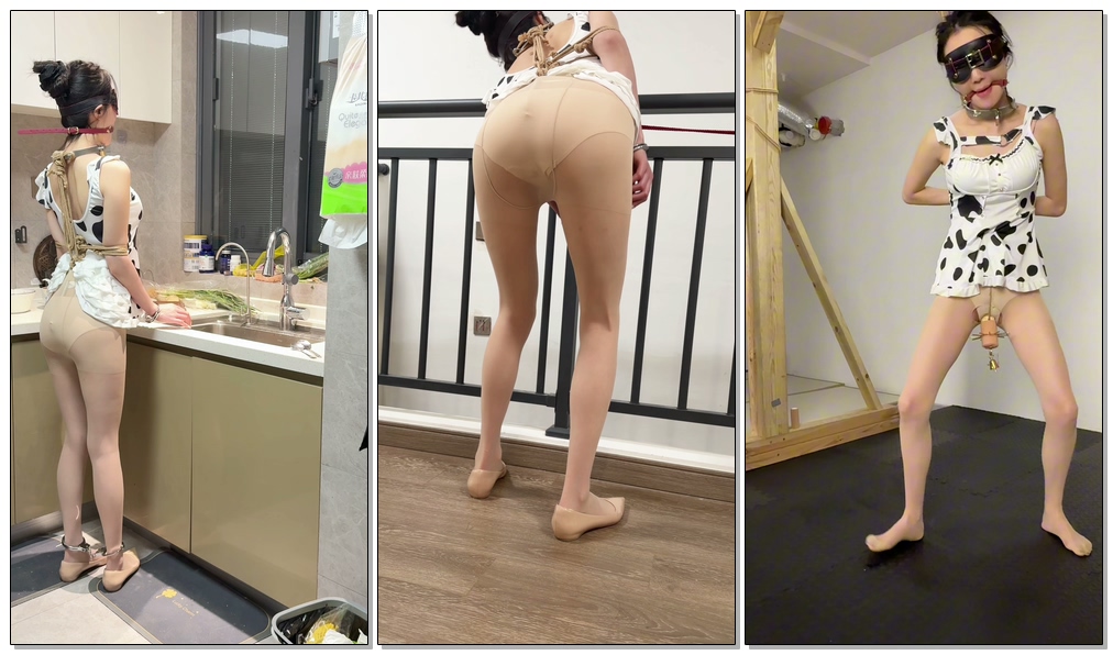 图片[1]-【眼眸出品】第九十四部 《全网独创半蹲惩罚器之女仆家政惩罚》（上集） - 视频-5元站-视频-5元站