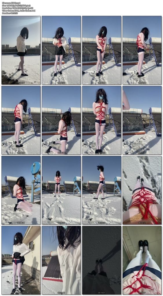 【玖喵ing】雪地户外龟甲缚露出-视频-5元站
