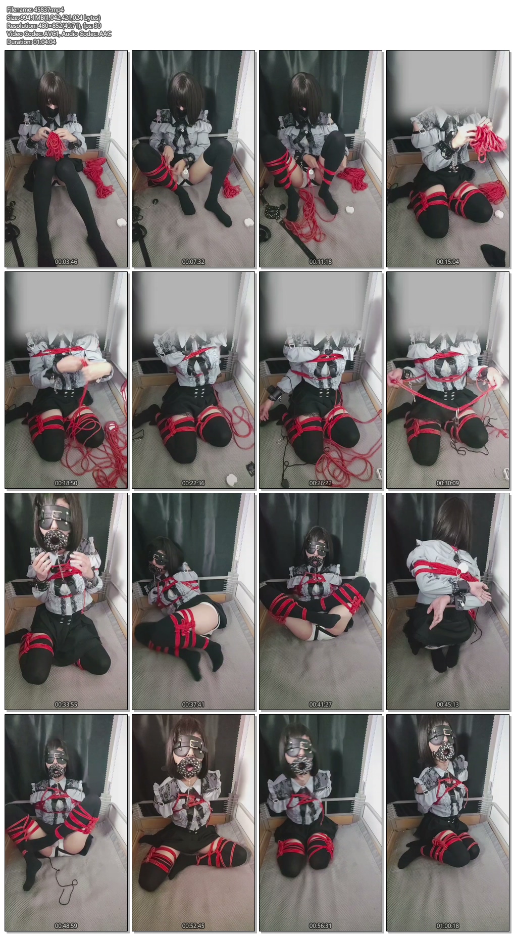 图片[1]-【lyn】男娘宿舍自缚，平板锁，前列腺按摩器 - 视频-5元站-视频-5元站