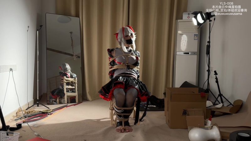 【夜之城工作室】漫改：逛完漫展回家的男娘coser维什戴尔被入室挟持，拷问银行卡密码后被掳走羞辱玩弄，玩腻后被报废处理（改编自《防范训练》）-视频-5元站