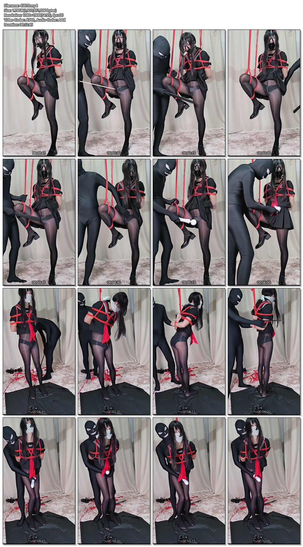 图片[1]-【裙底飘香】黑三本水手服单腿吊（伪娘） - 视频-5元站-视频-5元站