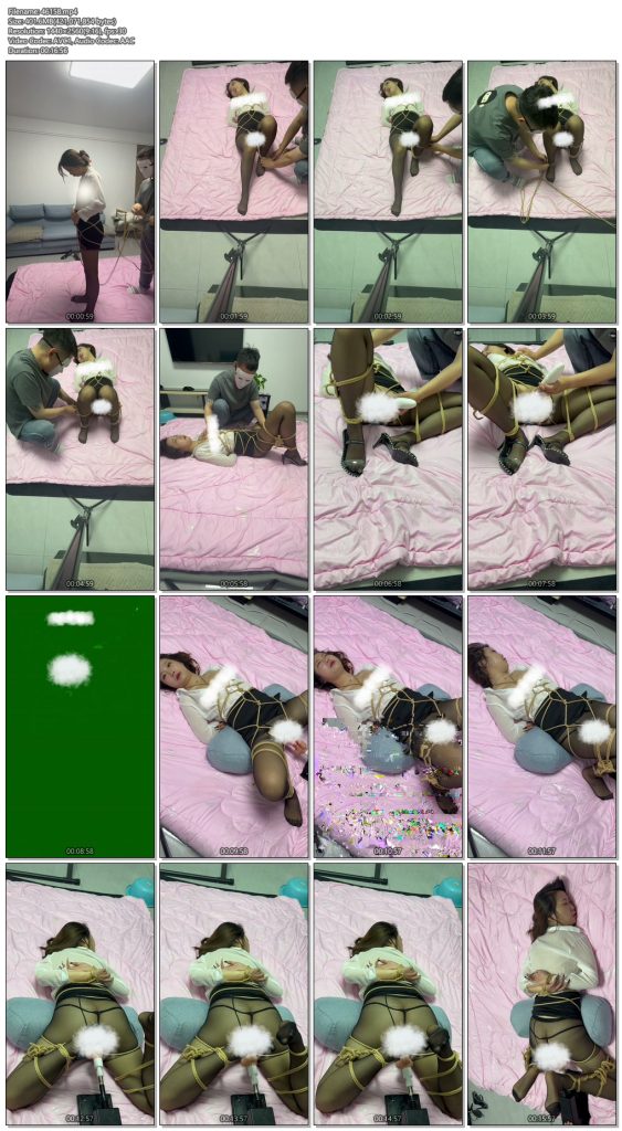 图片[2]-【束人映像】透明职业装OL美女 龟甲缚 手动+电动 固定长时间内多次强高 + P机强力输出-视频-5元站