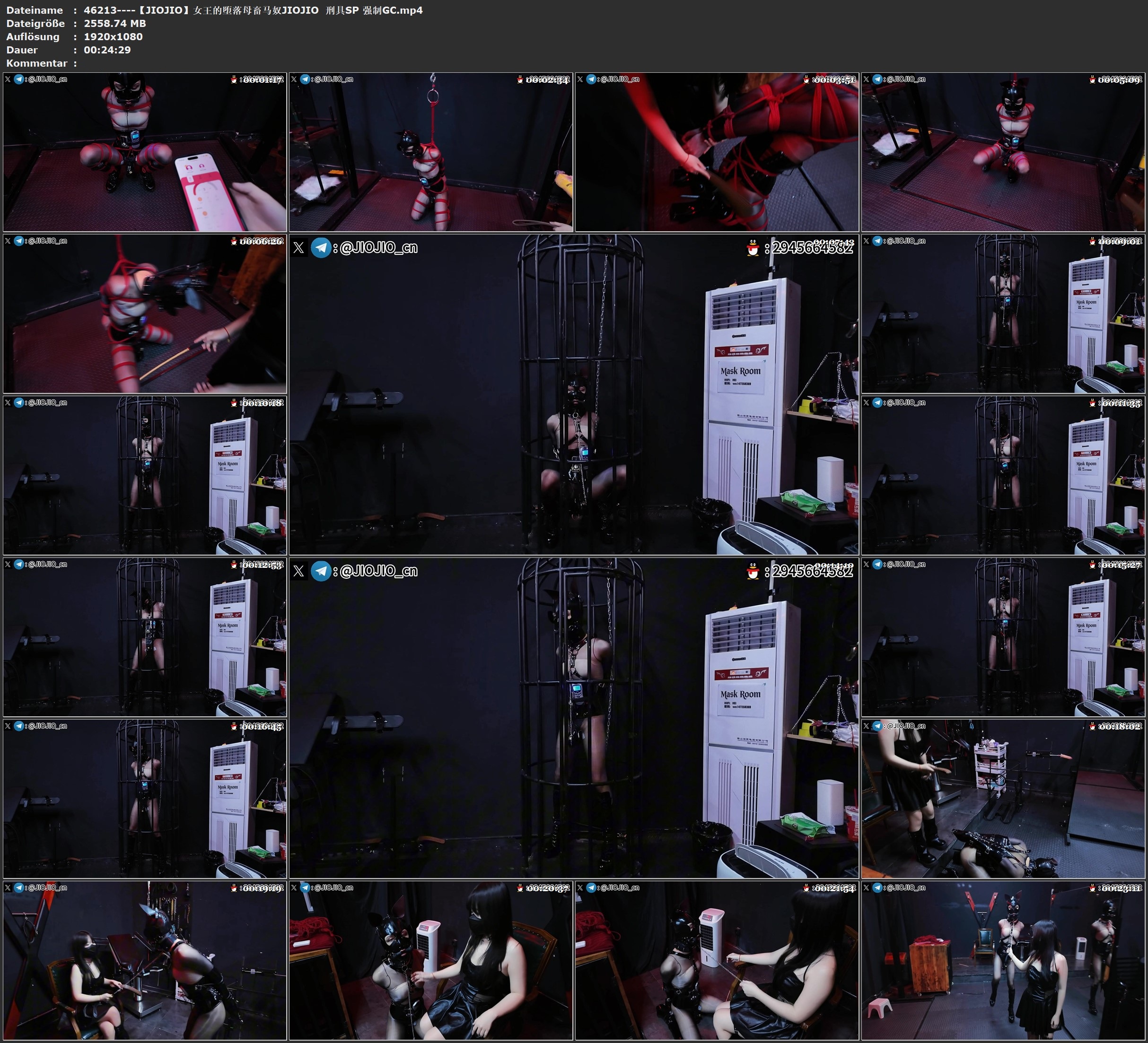 图片[2]-【JIOJIO】女王的堕落母畜马奴 油光连体乳胶头套+马具口衔 M腿欧式直臂红绳紧缚半吊放置龙门架 漆皮高跟+束腰+单手套 电击贞操锁 站立笼放置 女王训马 高抬腿 扇脸 罚跪 刑具SP 强制GC - 视频-5元站-视频-5元站