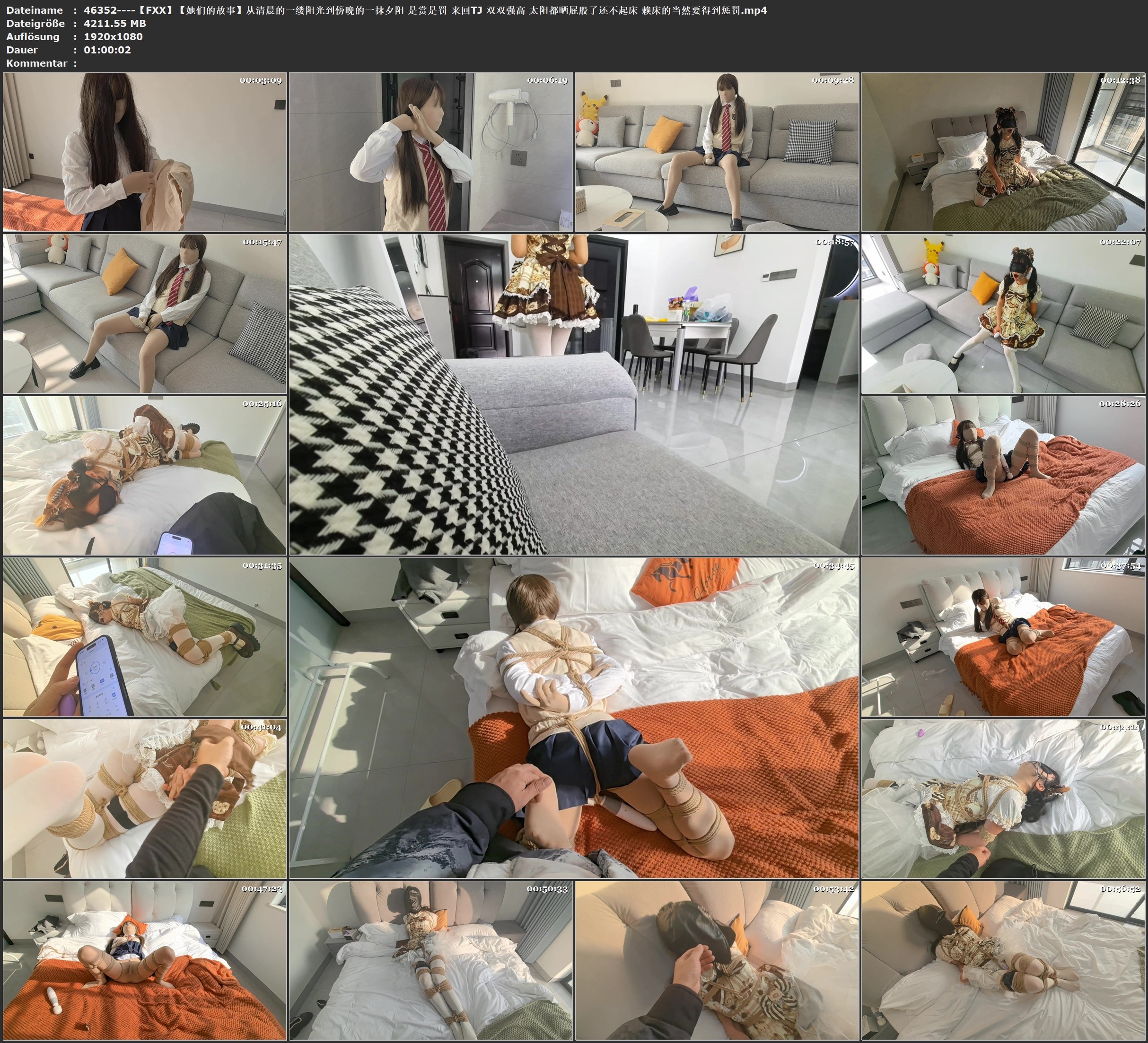 图片[2]-【FXX】【她们的故事】从清晨的一缕阳光到傍晚的一抹夕阳 是赏是罚 来回TJ 双双强高 太阳都晒屁股了还不起床 赖床的当然要得到惩罚 - 视频-5元站-视频-5元站