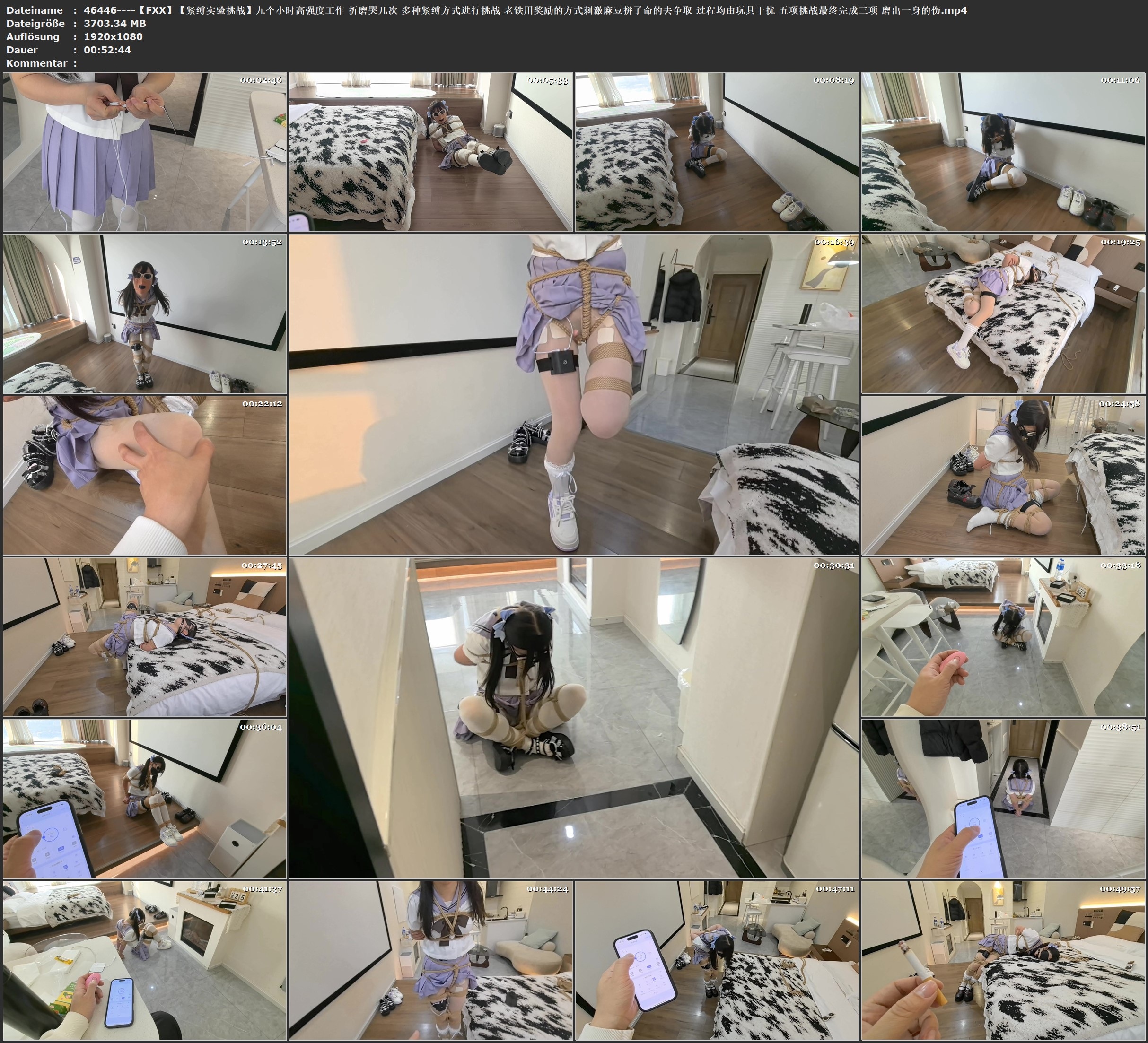 图片[2]-【FXX】【紧缚实验挑战】九个小时高强度工作 折磨哭几次 多种紧缚方式进行挑战 老铁用奖励的方式刺激麻豆拼了命的去争取 过程均由玩具干扰 五项挑战最终完成三项 磨出一身的伤 - 视频-5元站-视频-5元站