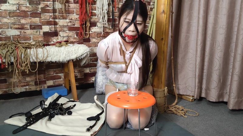 【随心原创】杨蕊 唾液地狱 各种口球口珈杯子接口水试验-视频-5元站