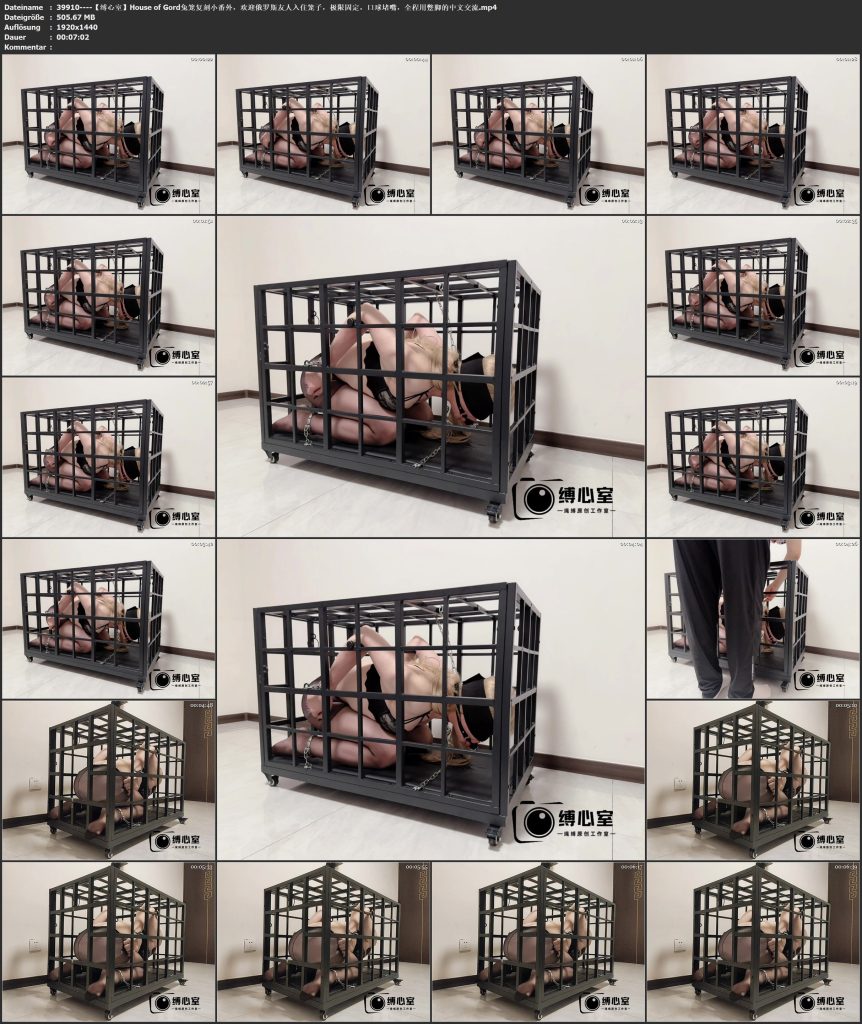 图片[3]-【缚心室】House of Gord兔笼复刻小番外，欢迎俄罗斯友人入住笼子，极限固定，口球堵嘴，全程用蹩脚的中文交流-视频-5元站