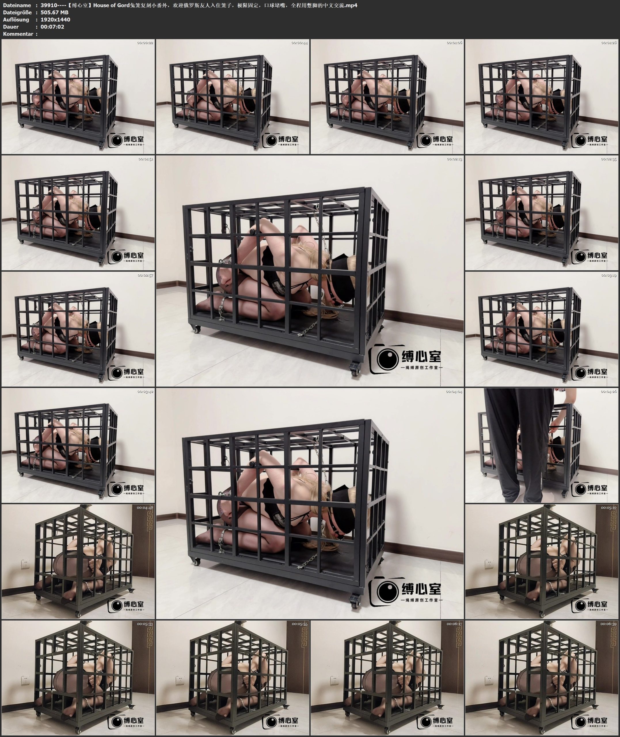 图片[3]-【缚心室】House of Gord兔笼复刻小番外，欢迎俄罗斯友人入住笼子，极限固定，口球堵嘴，全程用蹩脚的中文交流 - 视频-5元站-视频-5元站
