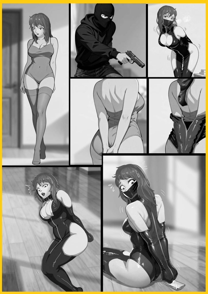 《无解束缚裙02-诱人母女》超经典的诱人拘束服~磨不破的紧身衣，撕不开的封嘴罩，母女绝境中耗尽所有希望-5元站