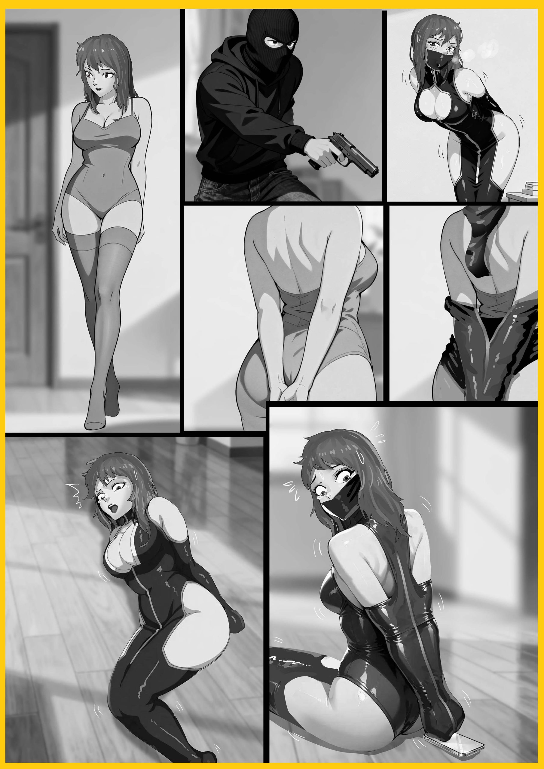 图片[1]-[King] 《无解束缚裙02-诱人母女》超经典的诱人拘束服~磨不破的紧身衣，撕不开的封嘴罩，母女绝境中耗尽所有希望 - 5元站-5元站