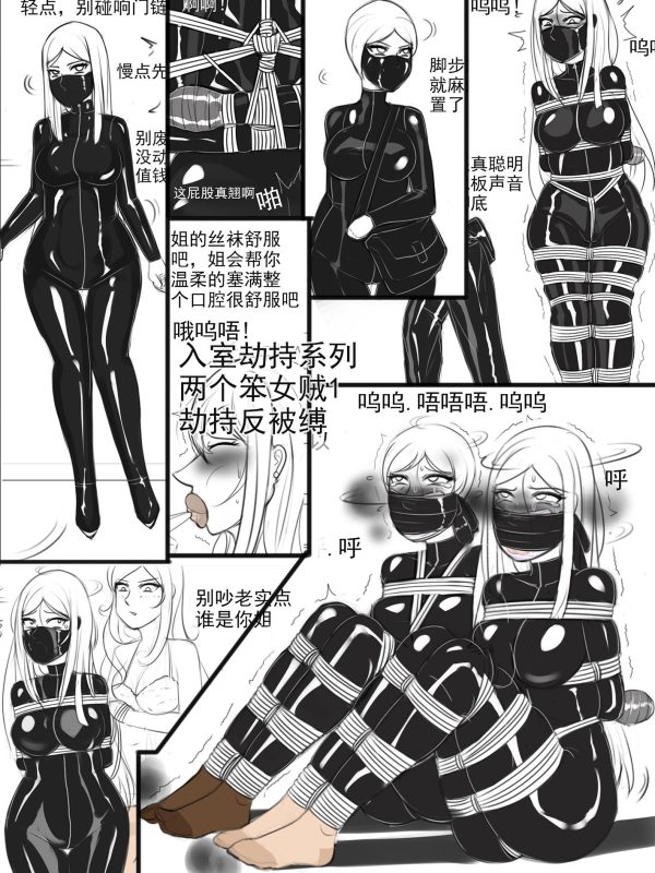 [夜匠]《入室劫持系列之两个笨女贼1劫持反被缚》-5元站