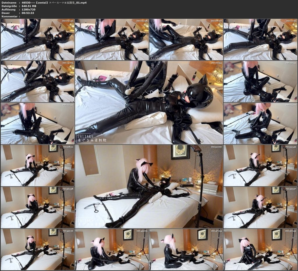 【zentai】ラバースーツお尻開発_01-视频-5元站