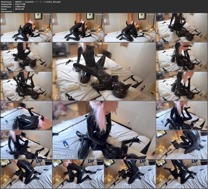 【zentai】ラバースーツお尻開発_02-视频-5元站