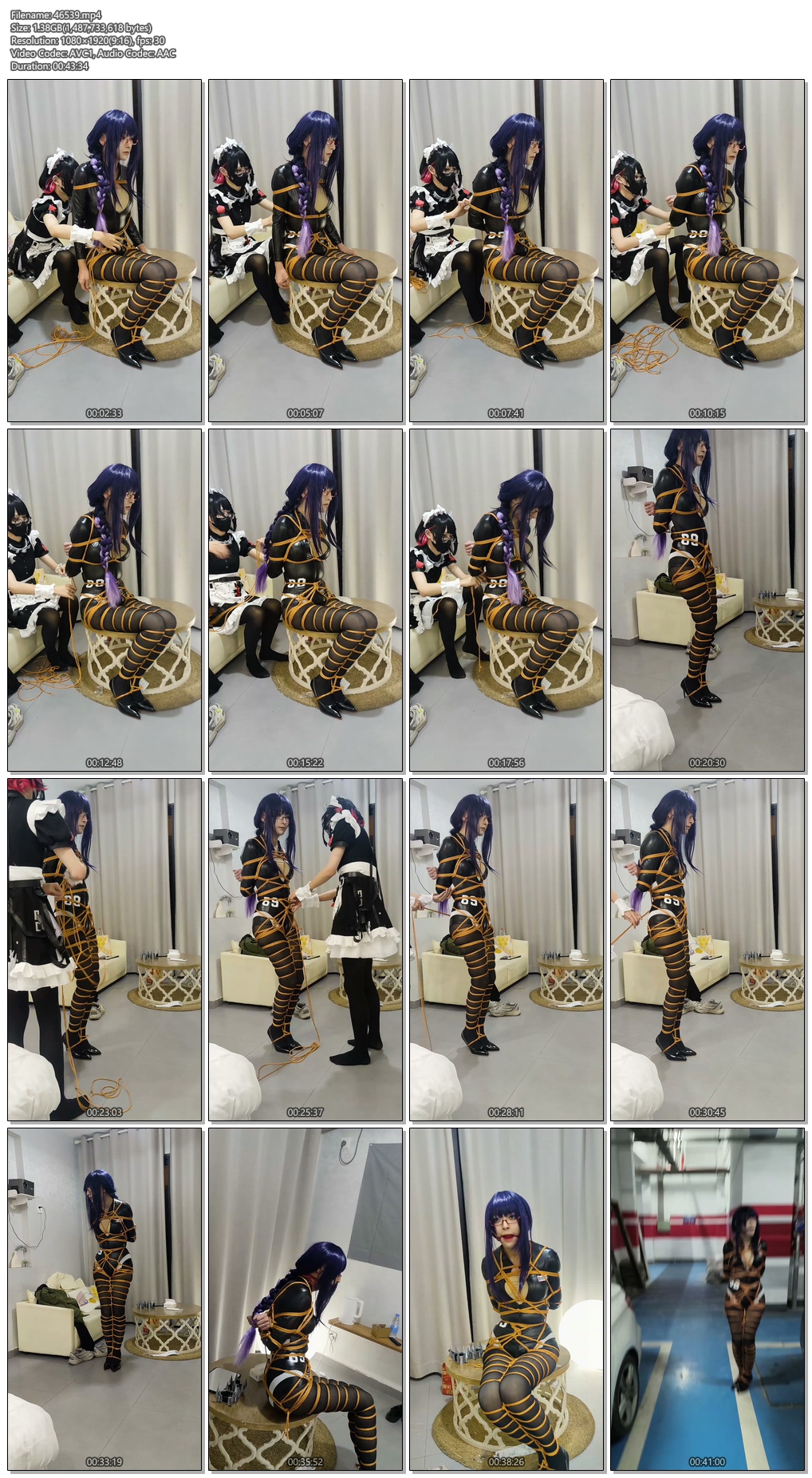 图片[2]-【此间鸽者】紧身皮衣COS雷电将军紧缚户外露出脱缚逃跑挑战 - 视频-5元站-视频-5元站