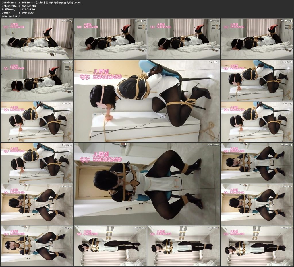 图片[2]-【JLkk】黑丝伪娘修女的自我堕落-视频-5元站