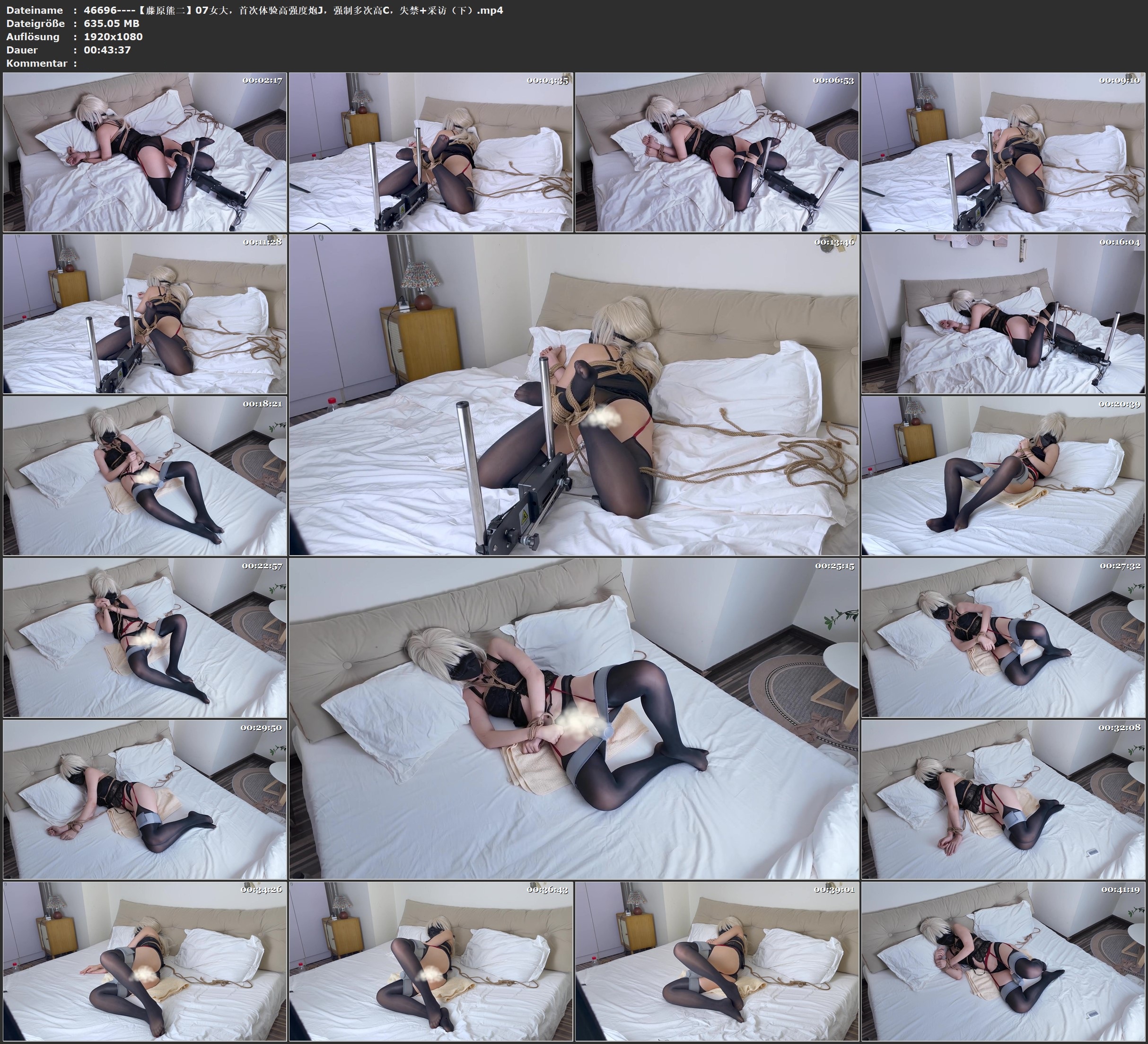 图片[1]-【藤原熊二】07女大，首次体验高强度炮J，强制多次高C，失禁+采访（下） - 视频-5元站-视频-5元站