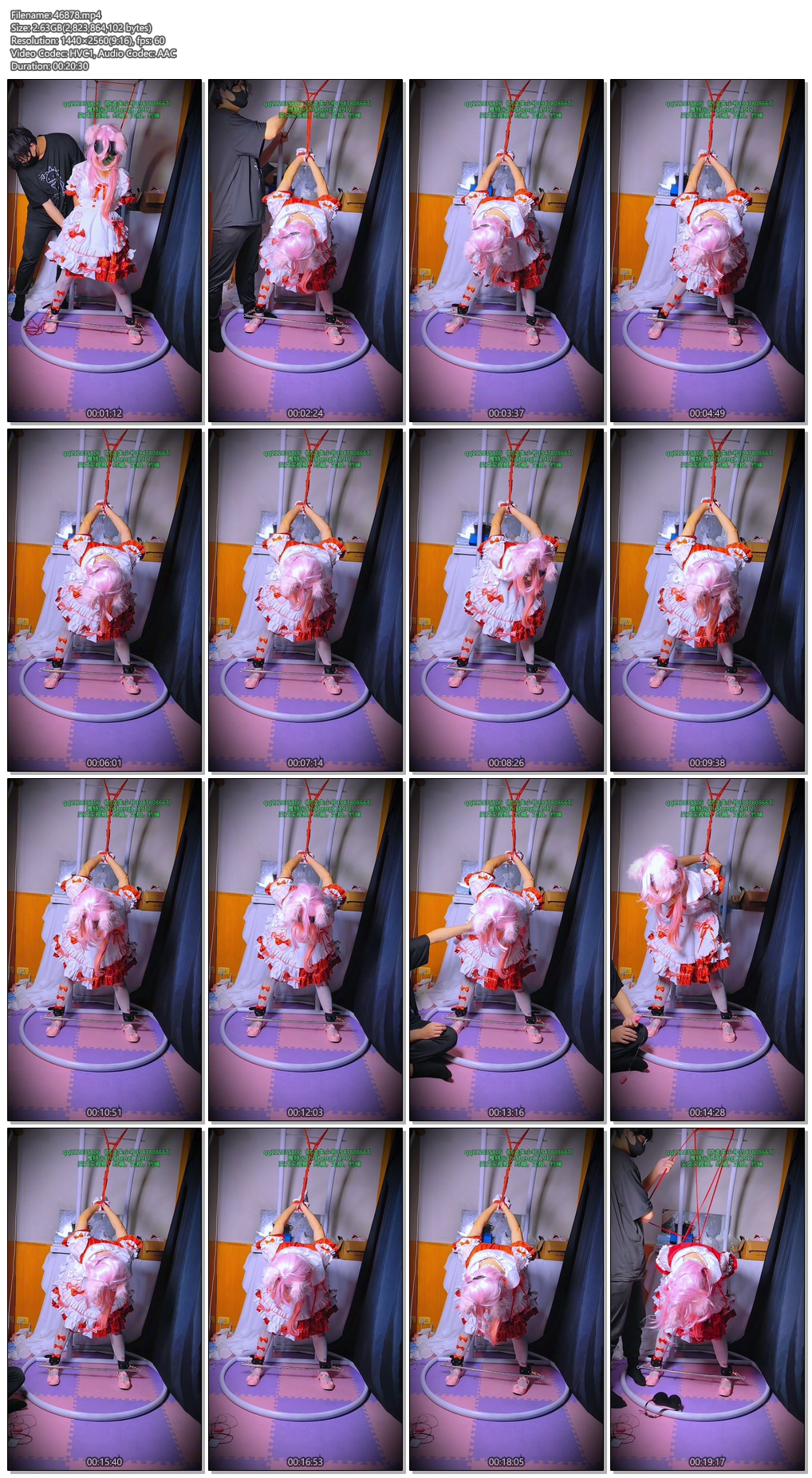 图片[1]-【时绳】《澄闪cos》（女孩子）可爱粉色小猪澄闪的反手吊和罚站，完全直不起头，再加上郊狼和振懂的玩具，澄闪小可爱一声声的喘息真不错呢 - 视频-5元站-视频-5元站