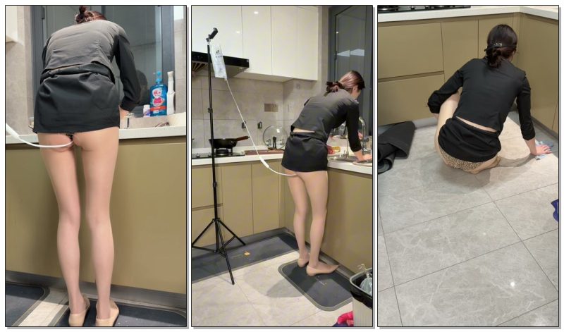 【眼眸出品】《灌肠洗碗+擦地115》-视频-5元站