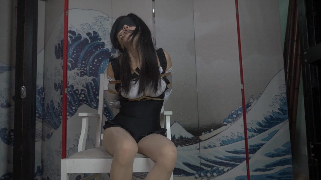 图片[2]-【象人工作室】小0-女仆装肉丝，被人戴上了缎面长手套，该怎么解锁手机呢？-视频-5元站