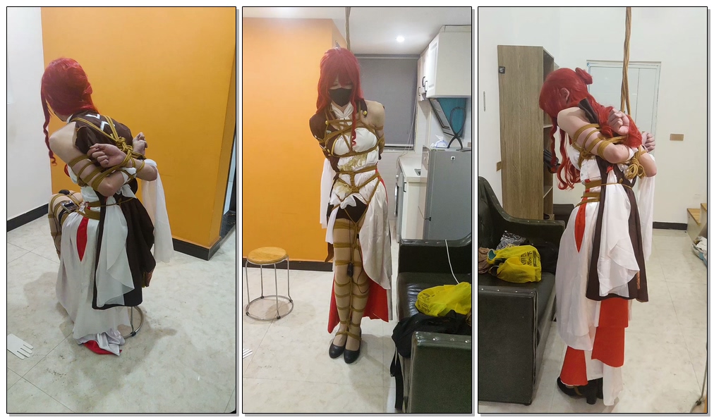 图片[1]-【此间鸽者】cos崩铁姬子，郊狼+吊缚+训练器tk - 视频-5元站-视频-5元站