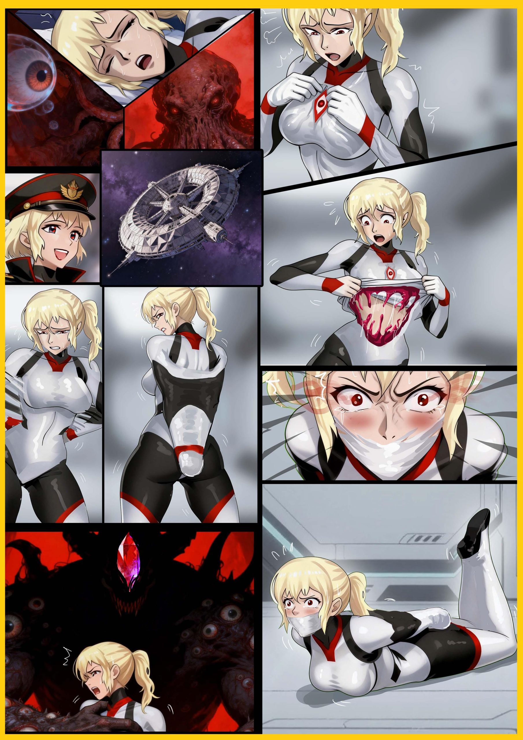 图片[1]-[King]《拘束空间——空间站的绝望异化》科幻紧身衣群缚 参考死亡空间 超有趣 细节丰富的改造触手服玩弄 无人能逃！ - 5元站-5元站