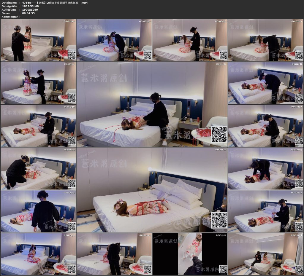 图片[2]-【粥粥】Lolita小萝莉驷马捆绑调教！-视频-5元站