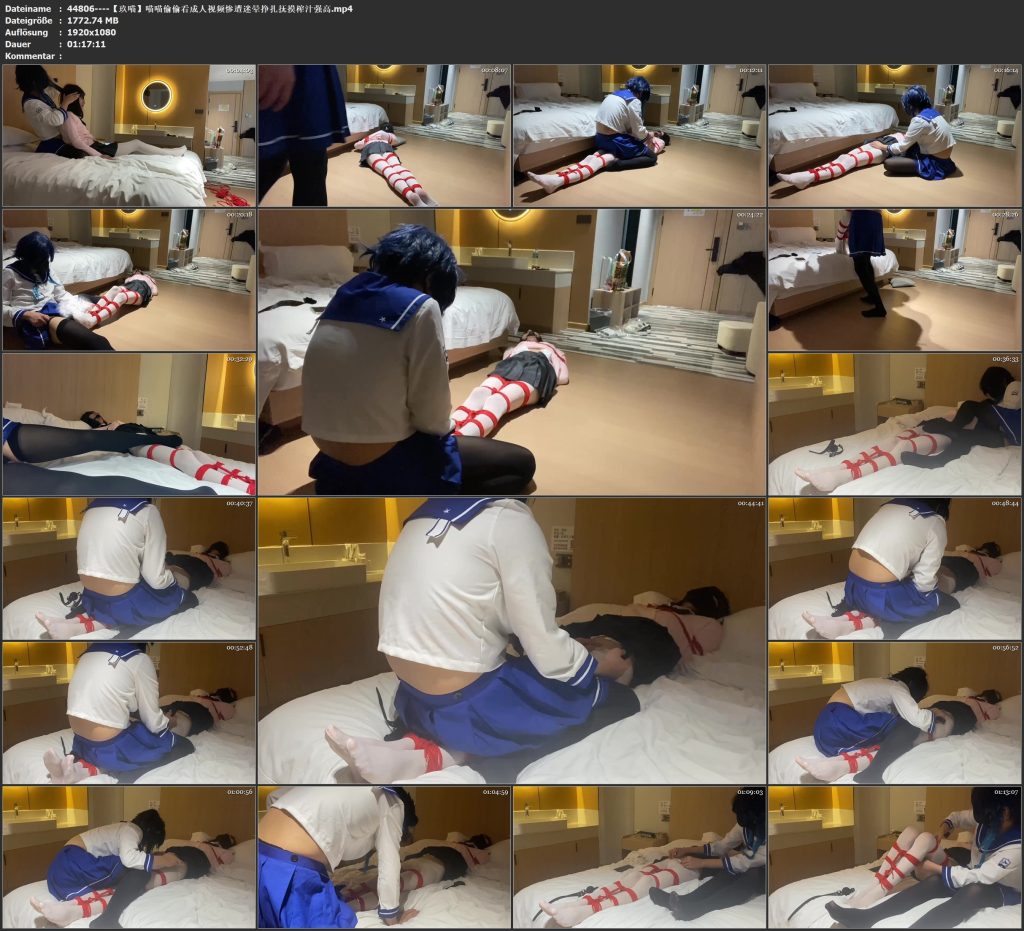 图片[2]-【玖喵】偷偷看成人视频惨遭迷晕挣扎抚摸榨汁强高-视频-5元站