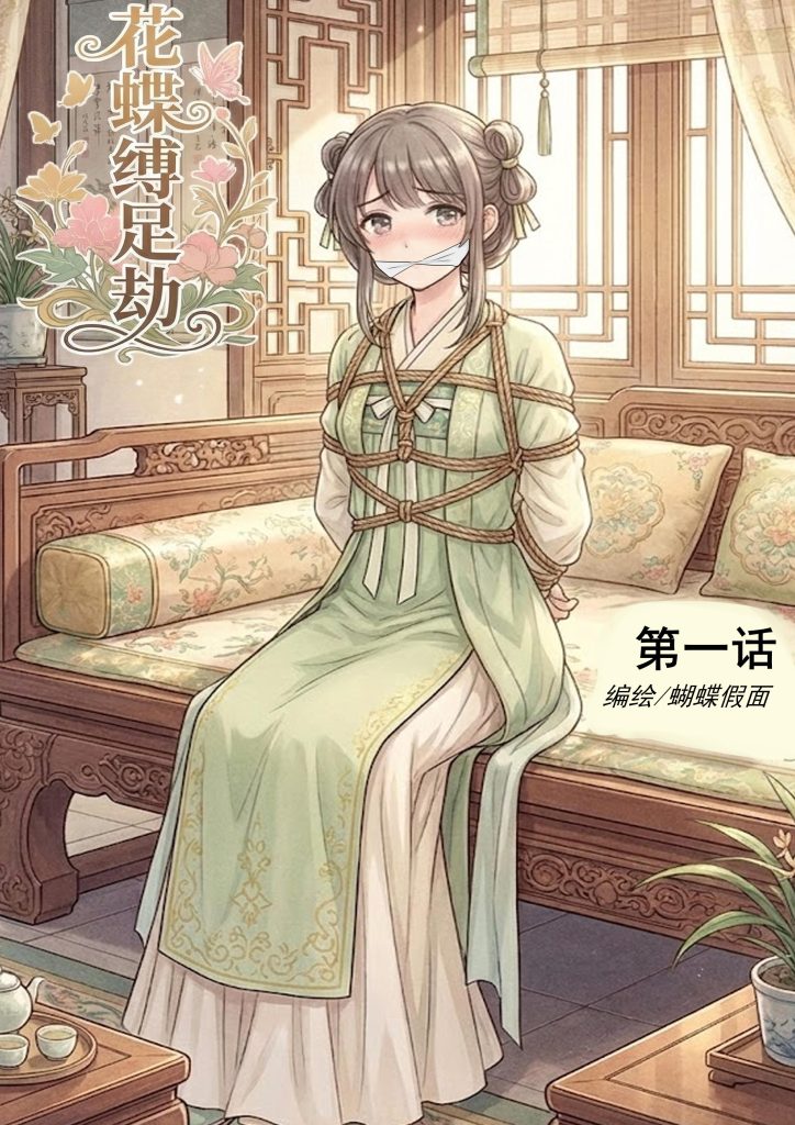 [蝴蝶假面] 花蝶缚足劫第1话：采花贼绑架小丫鬟捆绑堵嘴挠脚用药拷问！-5元站