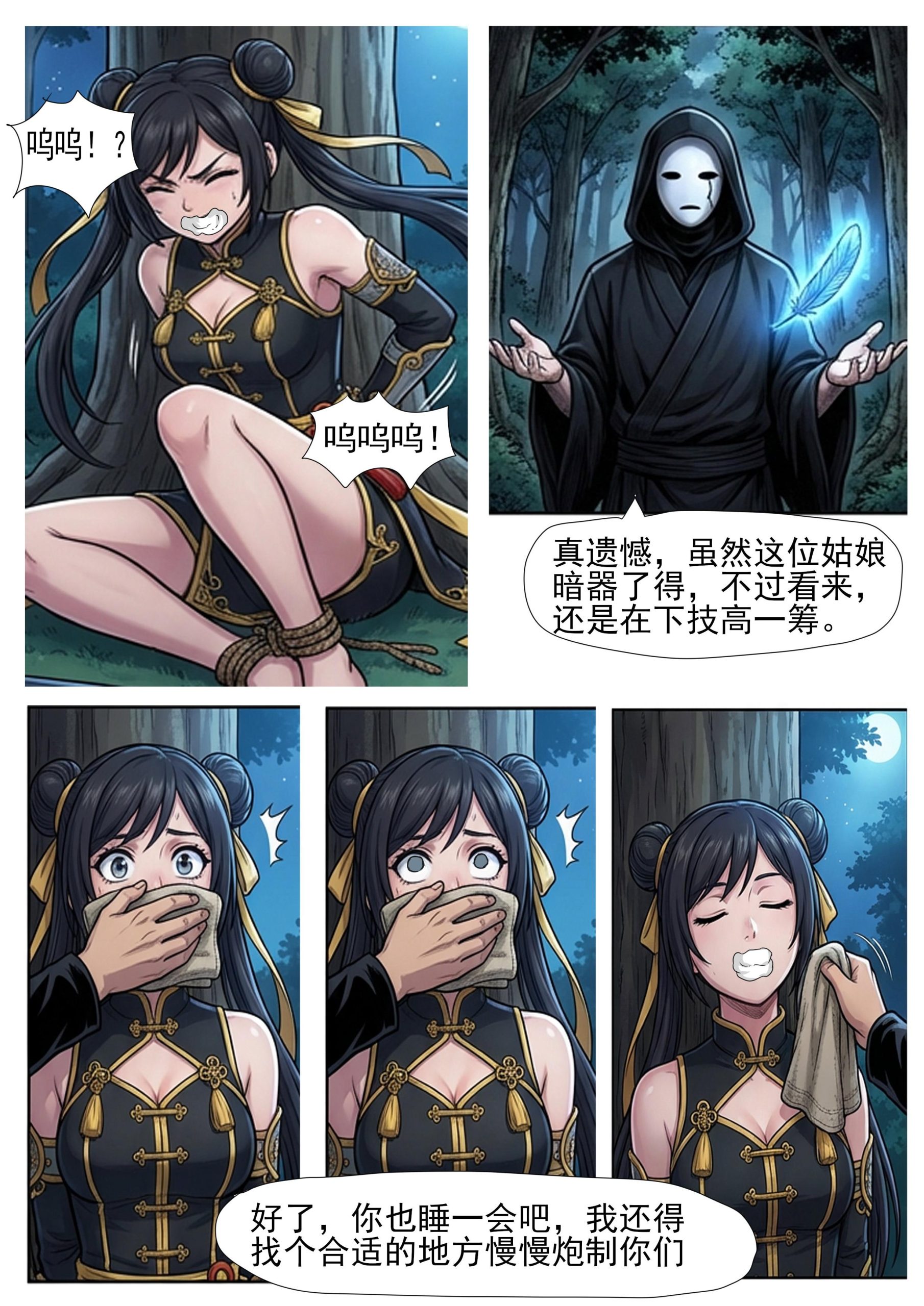 图片[2]-[蝴蝶假面] 花蝶缚足劫第3话：枯叶蝶获得新道具，蜂门姐妹花遭劫！ - 5元站-5元站