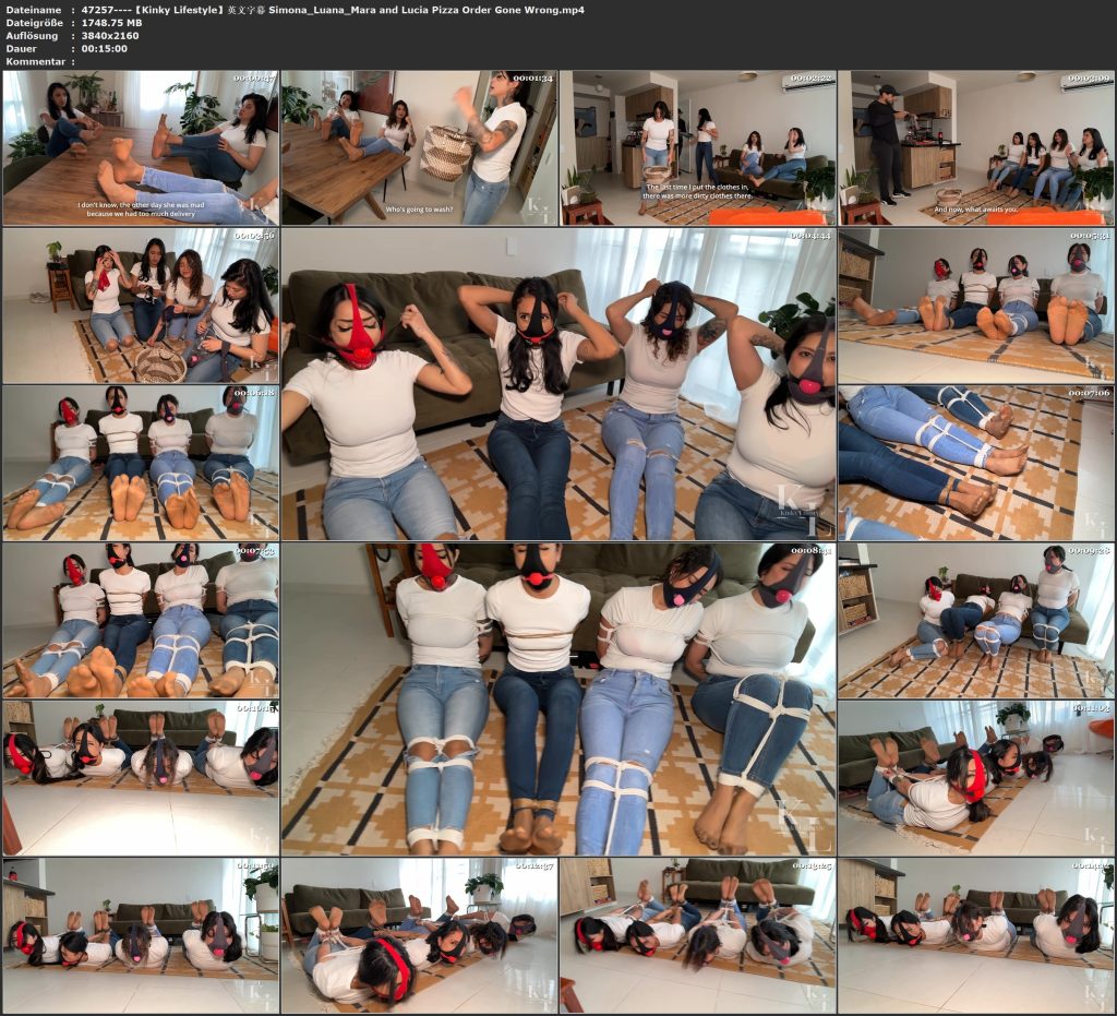 图片[3]-【Kinky Lifestyle】英文字幕 Simona_Luana_Mara and Lucia Pizza Order Gone Wrong-视频-5元站