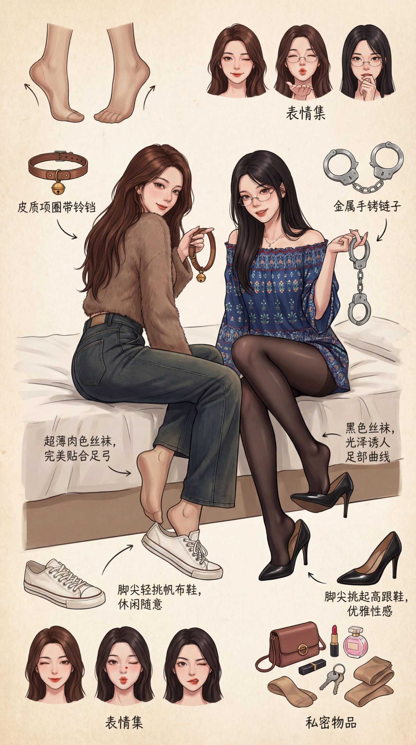 图片[1]-[那年原创] 高级订制图双人版 上 当你暗恋的女生和她闺蜜一起出现在你家里 [57P] - 5元站-5元站