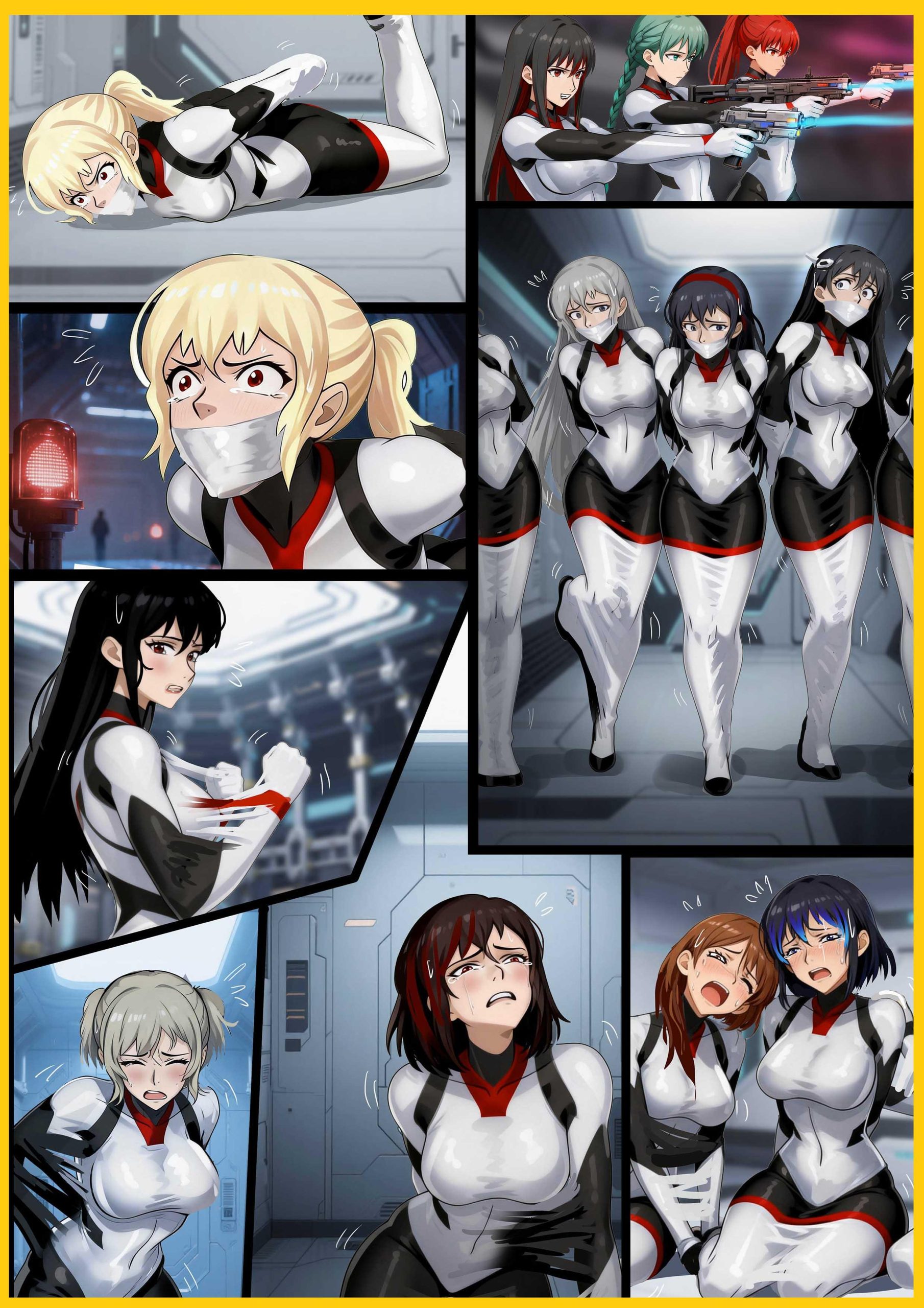 图片[1]-[King]《拘束空间02—空间站的沦陷》紧身衣化血肉枷锁，黏合四肢、封死咽喉，将女船员锻成无声人棍 百余名女船员从科研精英沦为无差别人形傀儡 - 5元站-5元站