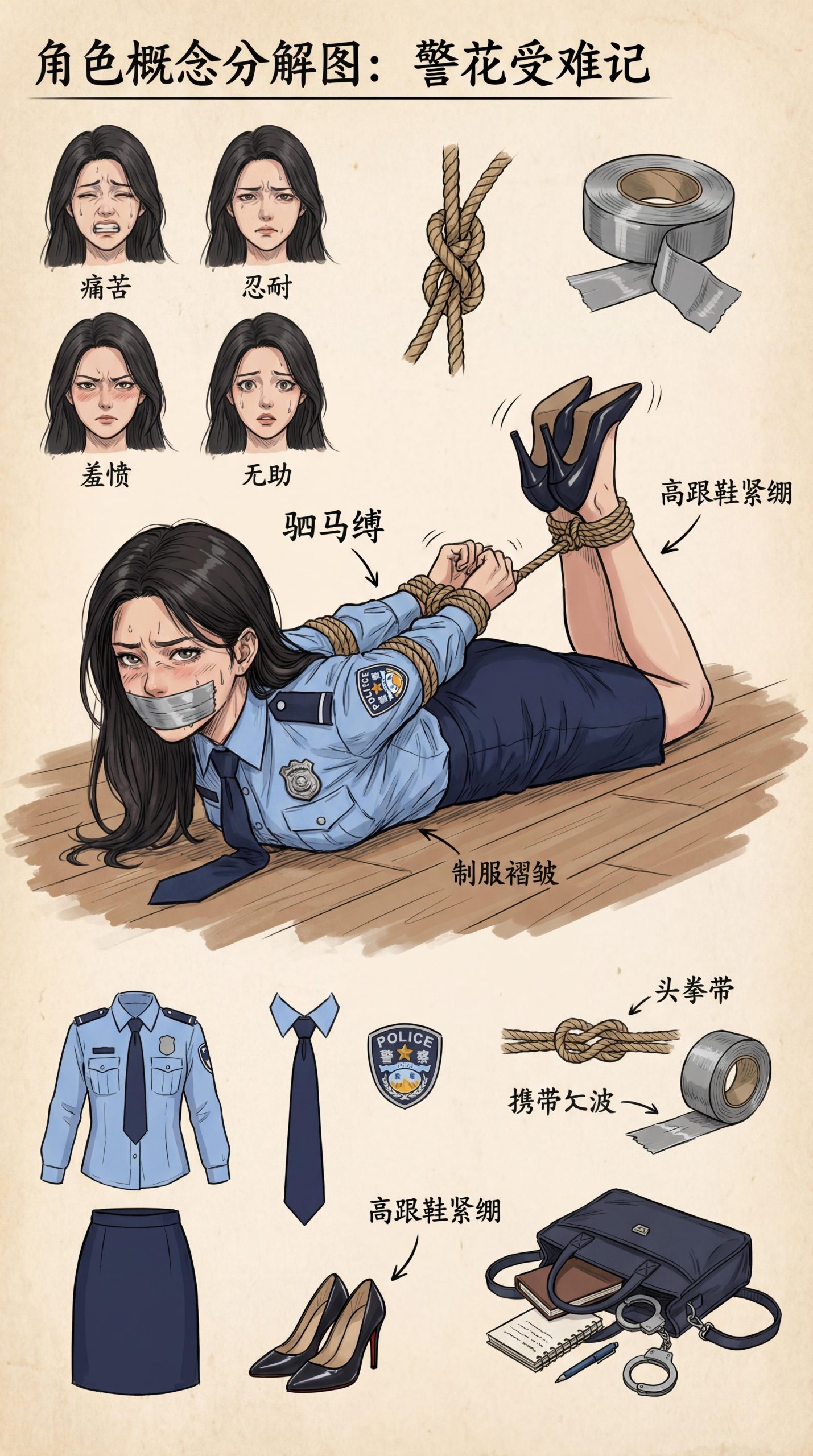 图片[3]-职业女性 想看你暗恋的女生被捆绑调教吗 - 5元站-5元站