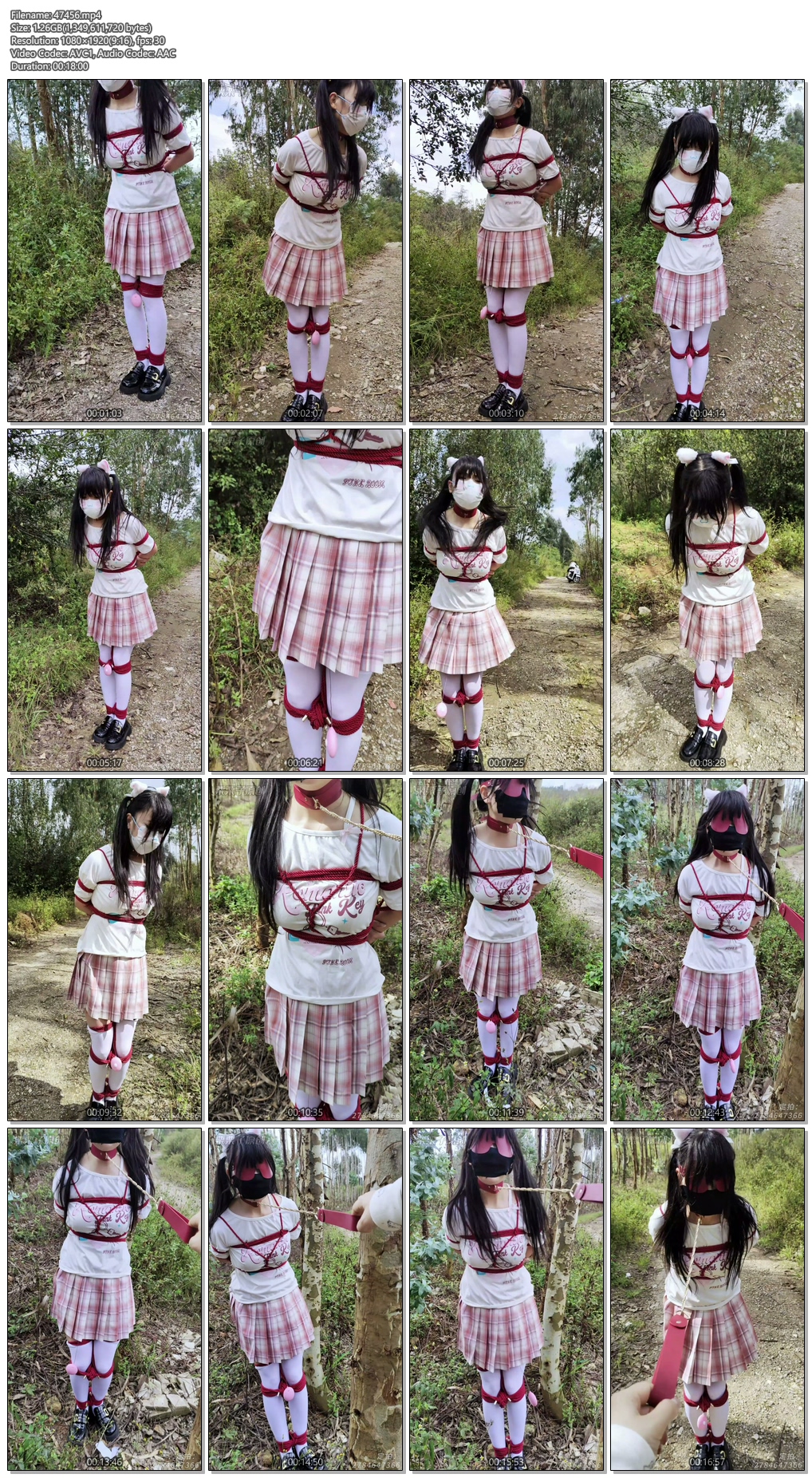 图片[2]-【栗栗子原创】《完成任务的M模特 08》 户外TJ、户外强高、小树林强高、捆绑、双马尾、白丝 - 视频-5元站-视频-5元站