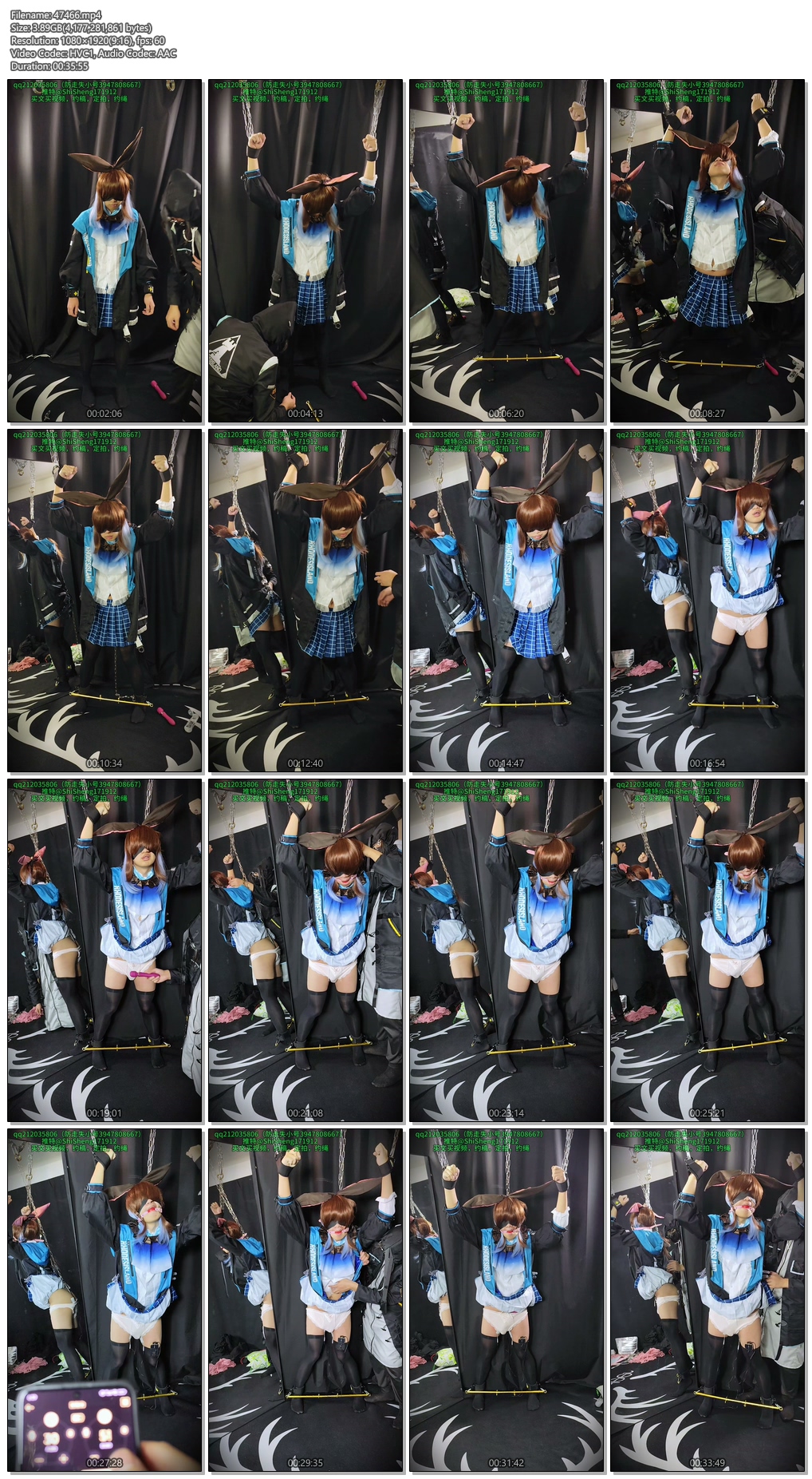 图片[2]-【时绳】||（刀客塔对阿米娅酱的调教训练！《四》）小可爱的肛勾吊，只能够踮起脚尖，电击和各种玩弄，被疼出心理阴影了！！！ - 视频-5元站-视频-5元站