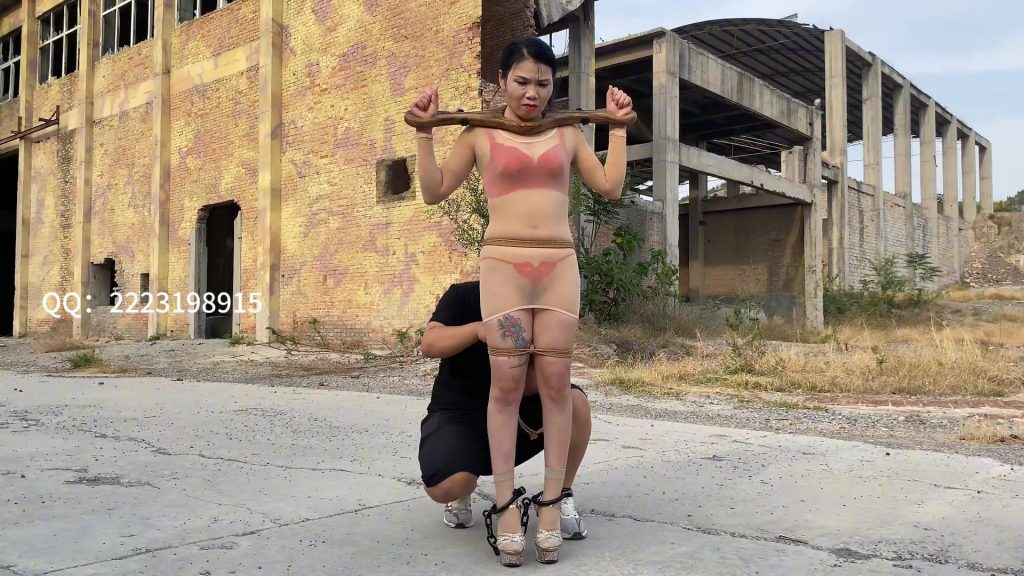 【左耳轻调】林霞户外甲板脚镣，遛。(绿帽老公全程在旁边拍摄）-视频-5元站